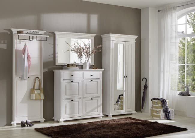 Cuier Ariana, Lemn Masiv, 75x14x200cm, Alb
