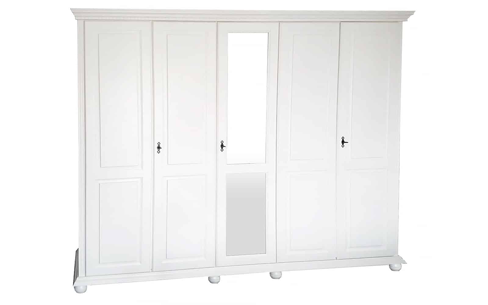 Dulap Celia, Lemn masiv, 259x62x220cm, Alb