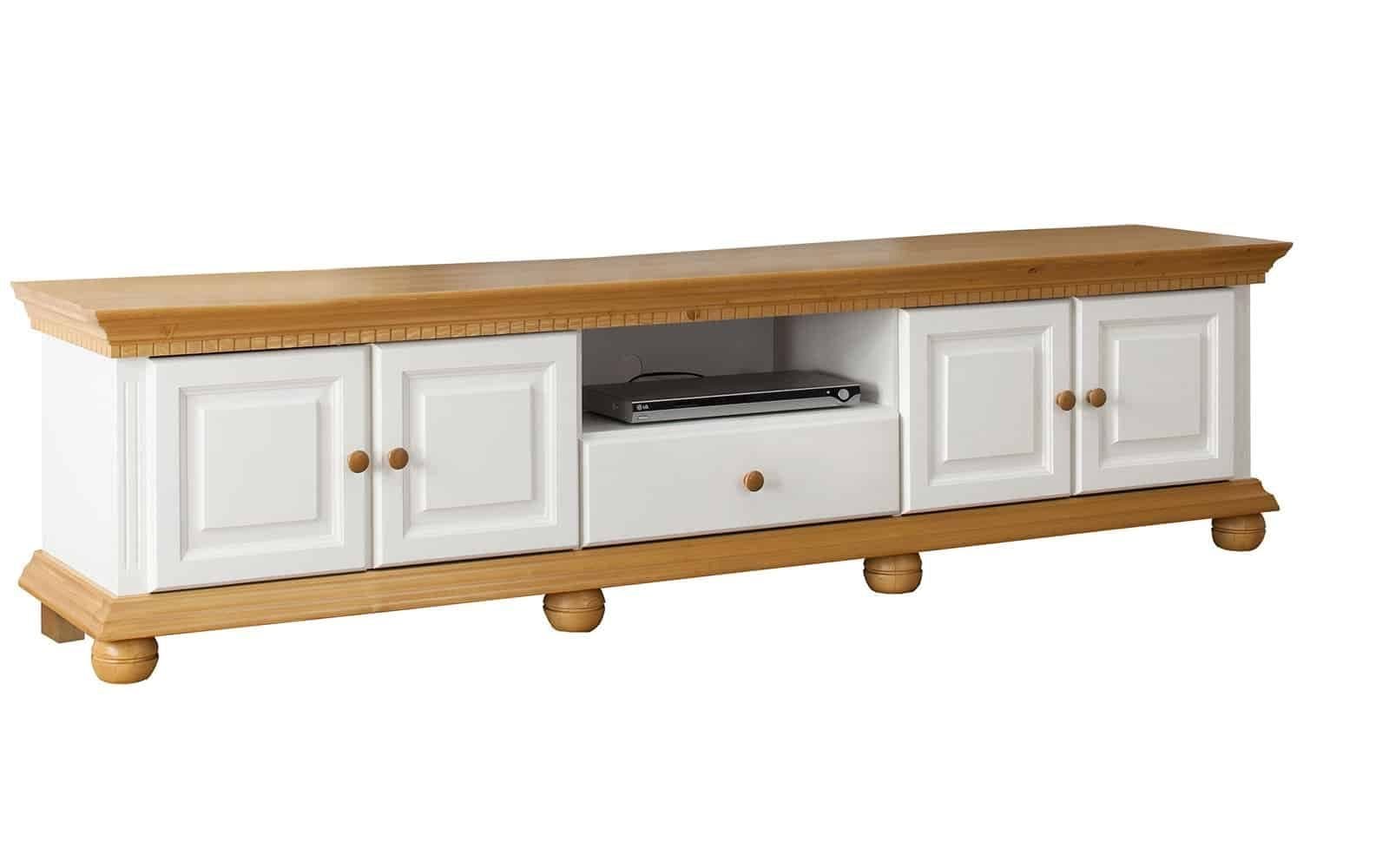 Set Living Margaret, Lemn Masiv, Model B, Alb/Natur