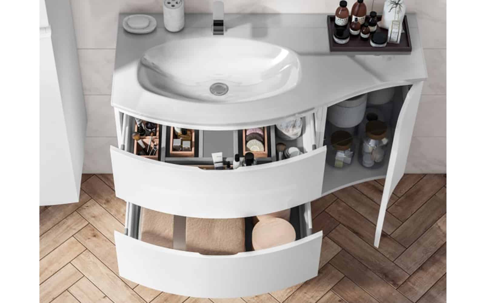 Set Mobilier Baie Suspendat Aledo din lemn masiv