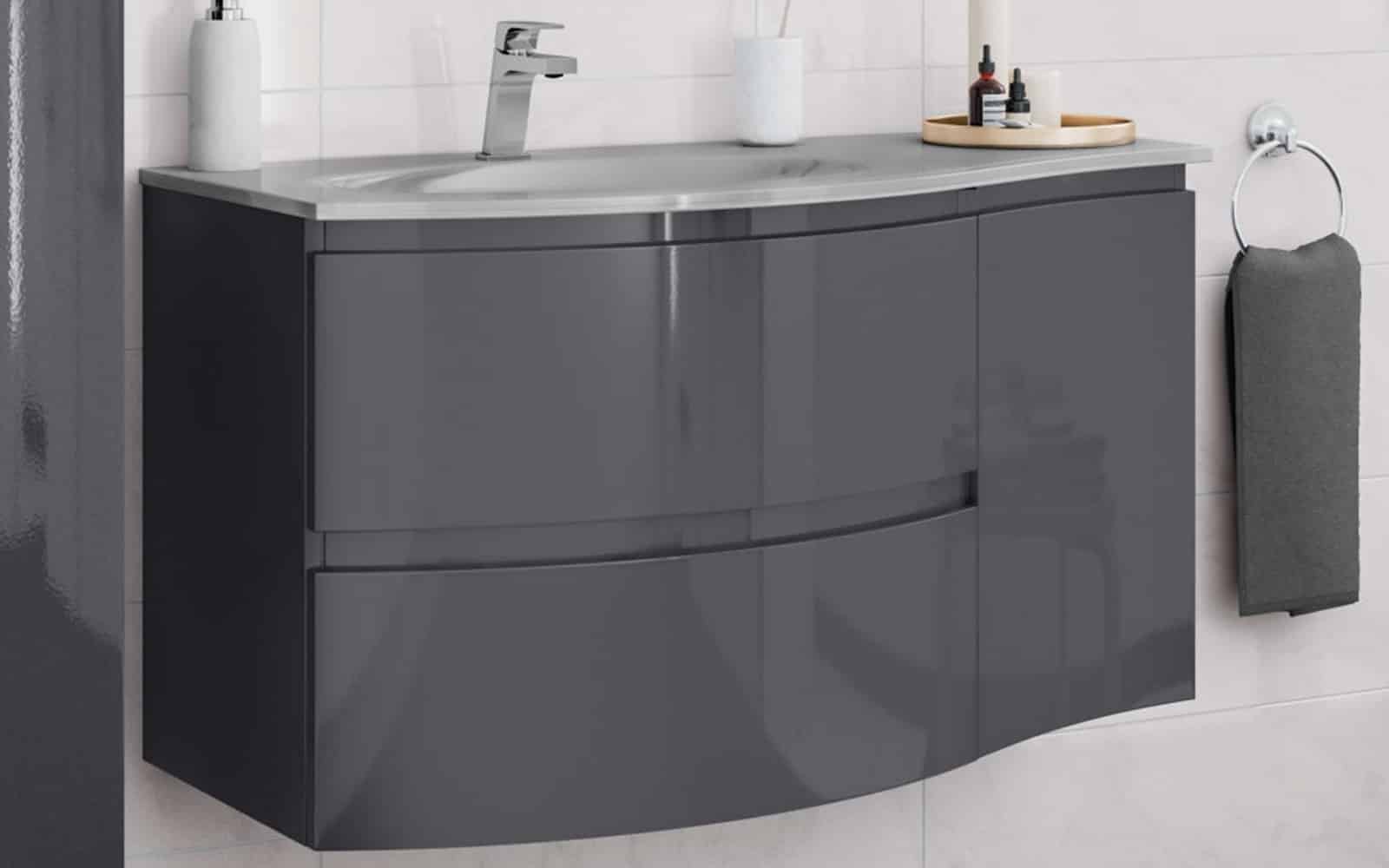 Set Mobilier Baie Suspendat Aledo din lemn masiv