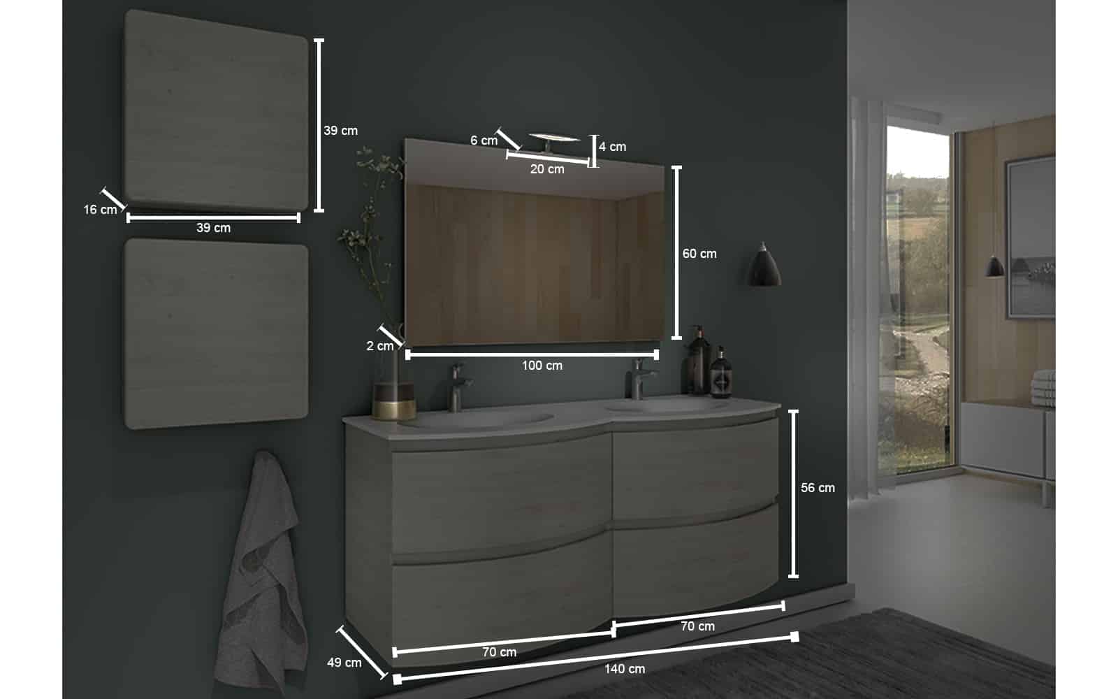 Set Mobilier Baie Suspendat Aledo