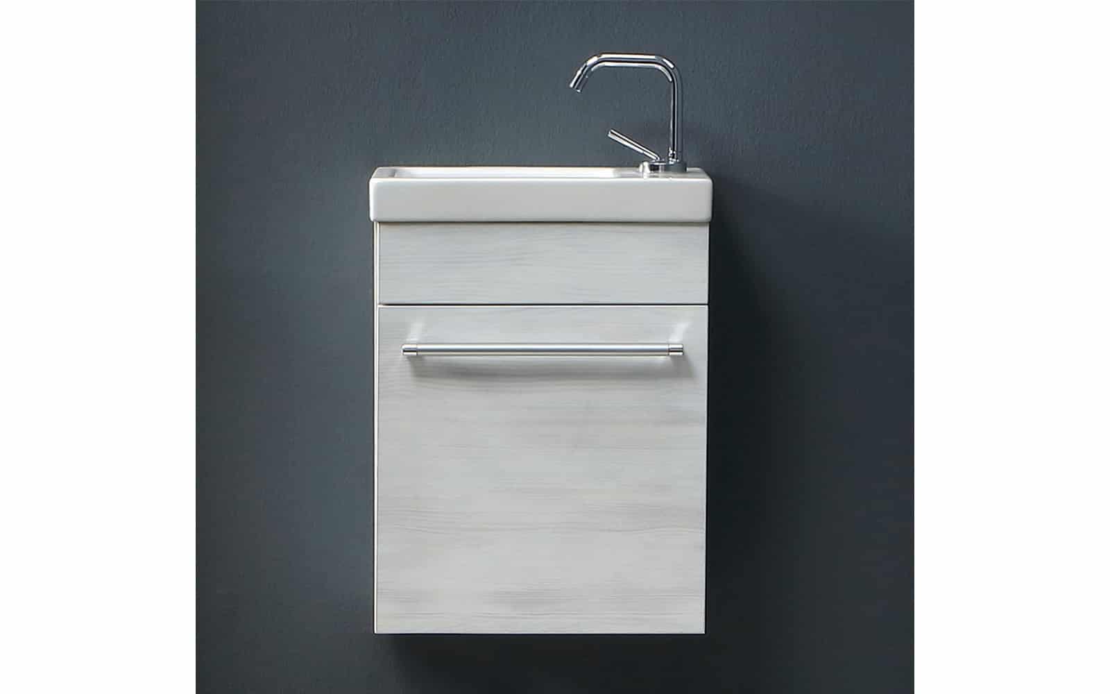Set Mobilier Baie Piccolo - Alb Texturat