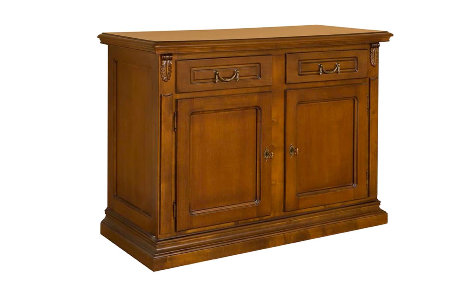Comodă TV Bernhard, Lemn Masiv, 122x54x84cm