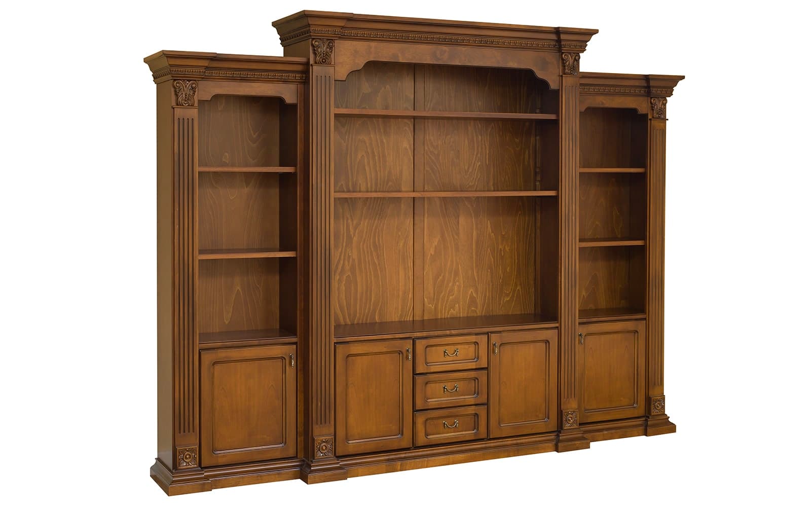 biblioteca lemn masiv