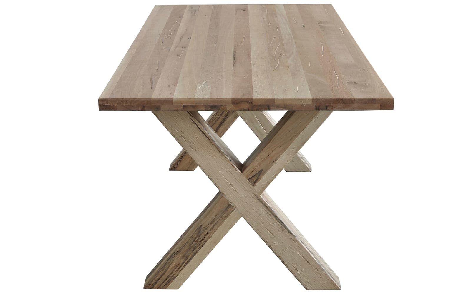 Masă Dining Irenne, Lemn Masiv Stejar, blat 4 cm