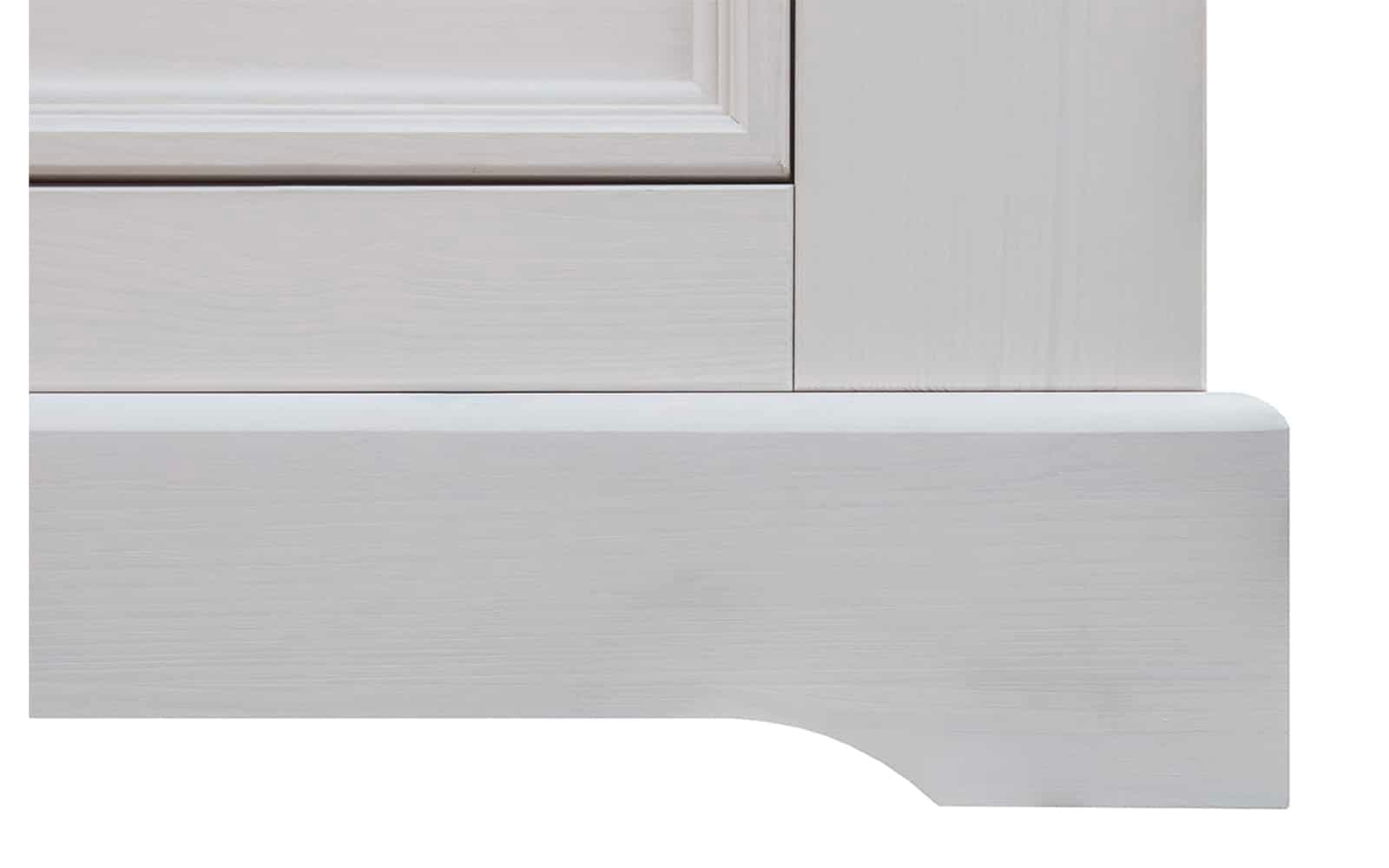 Set Living Iris, Model C, Lemn Masiv, Alb-Natur