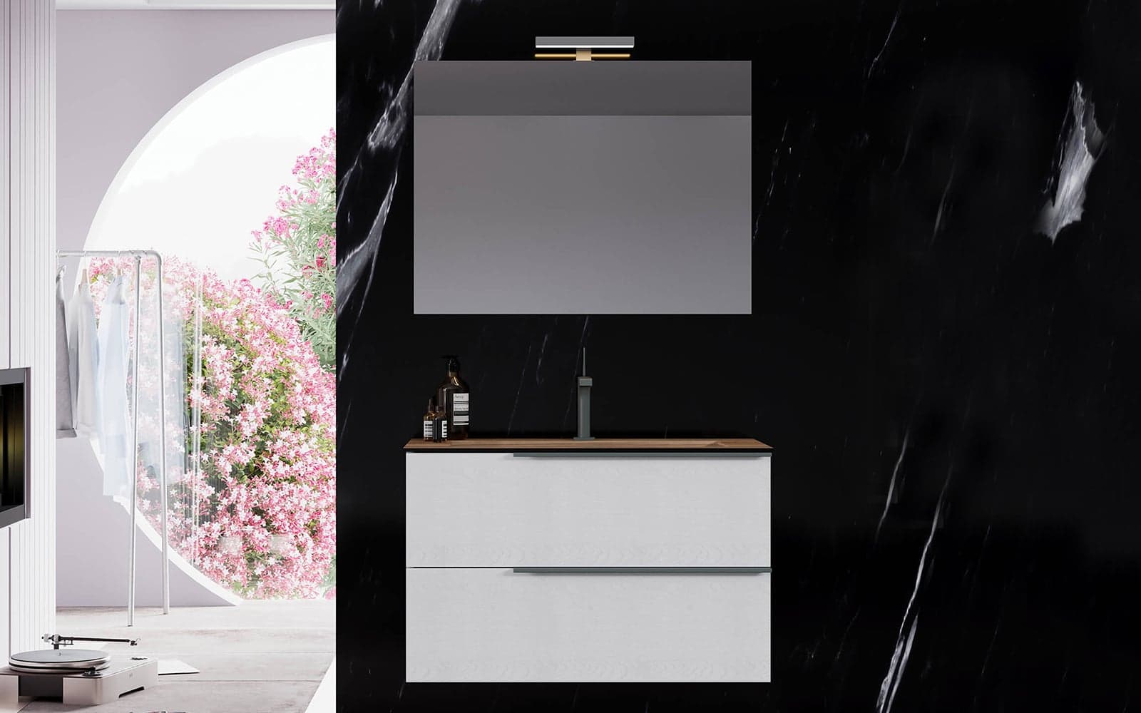 Set Mobilier Baie Suspendat Marco din lemn masiv