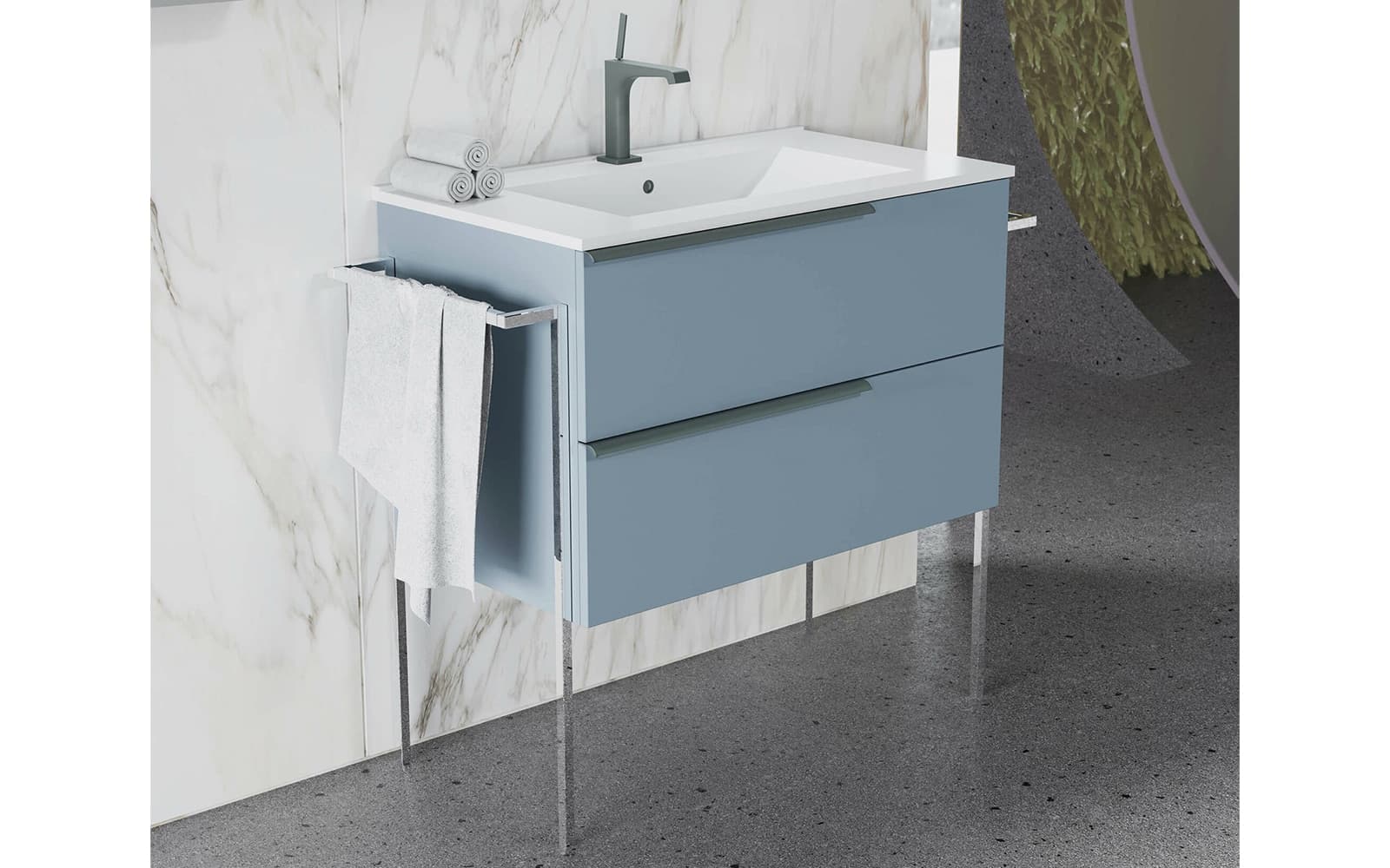 Set Mobilier Baie Suspendat Marco din lemn masiv