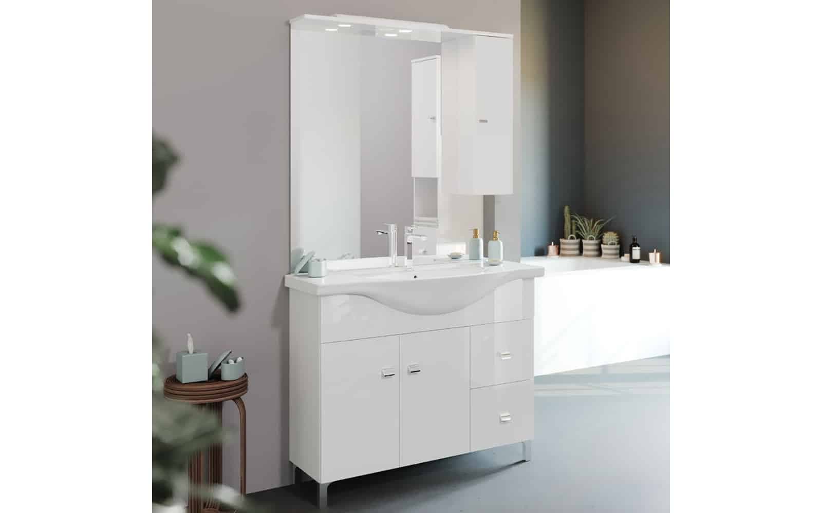 Set Mobilier Baie Luna, 105cm, Model E2