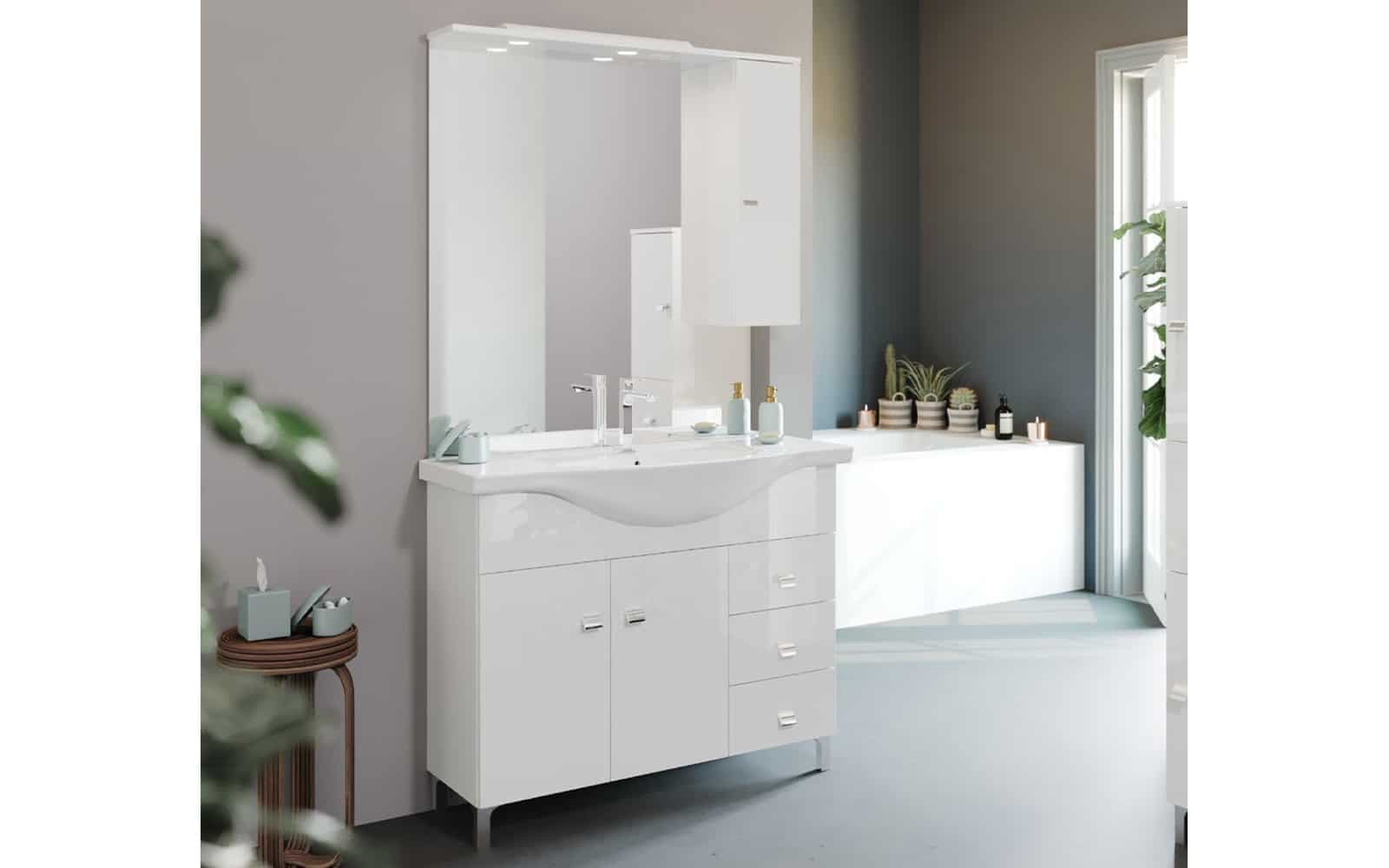 Set Mobilier Baie Luna, 105cm, Model E3