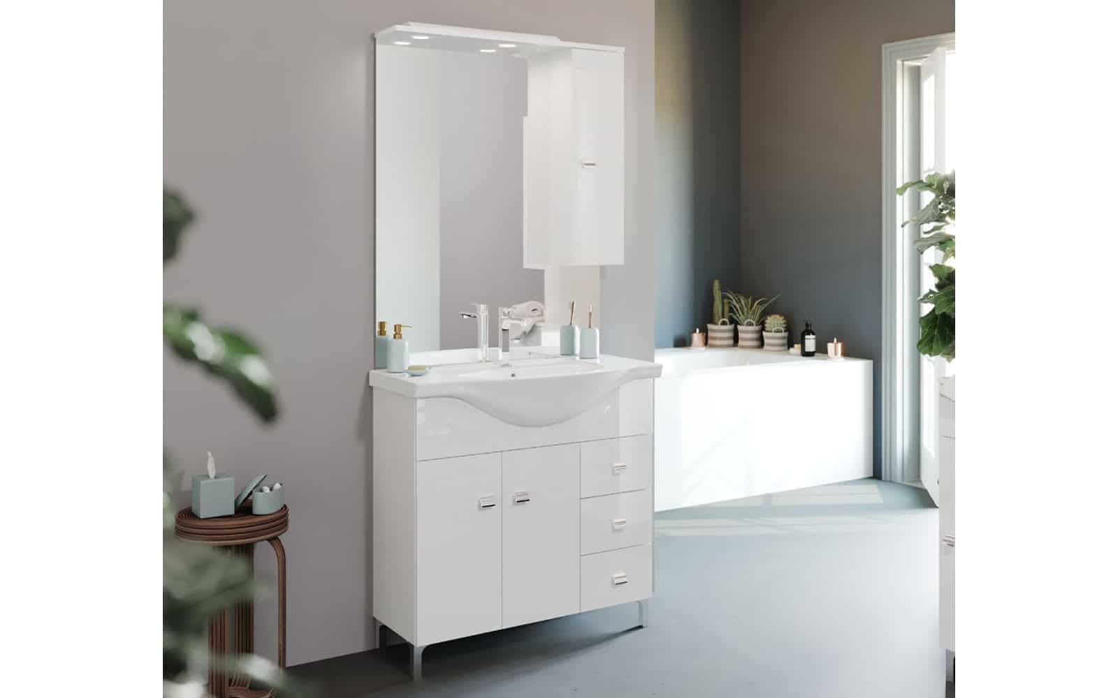 Set Mobilier Baie Luna, 85cm, Model D3