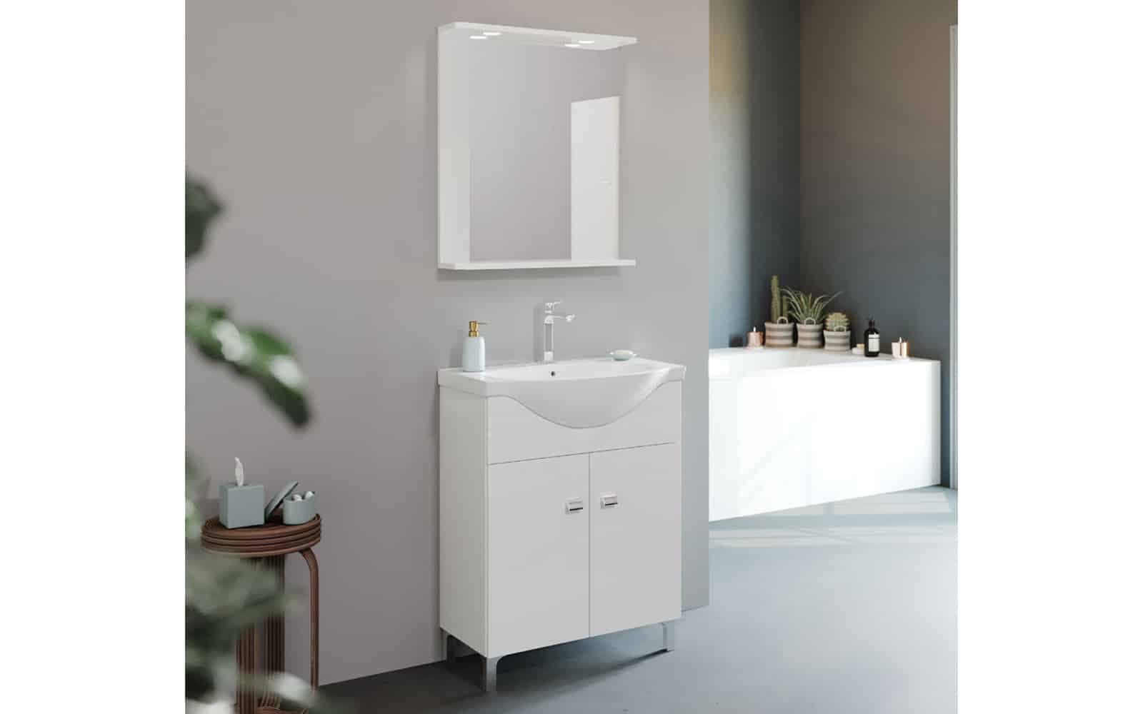 Set Mobilier Baie Luna, 65cm, Model B3 - Oferta din lemn masiv