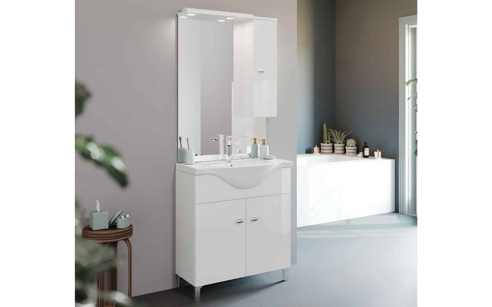 Set Mobilier Baie Luna, 75cm, Model C1 din lemn masiv