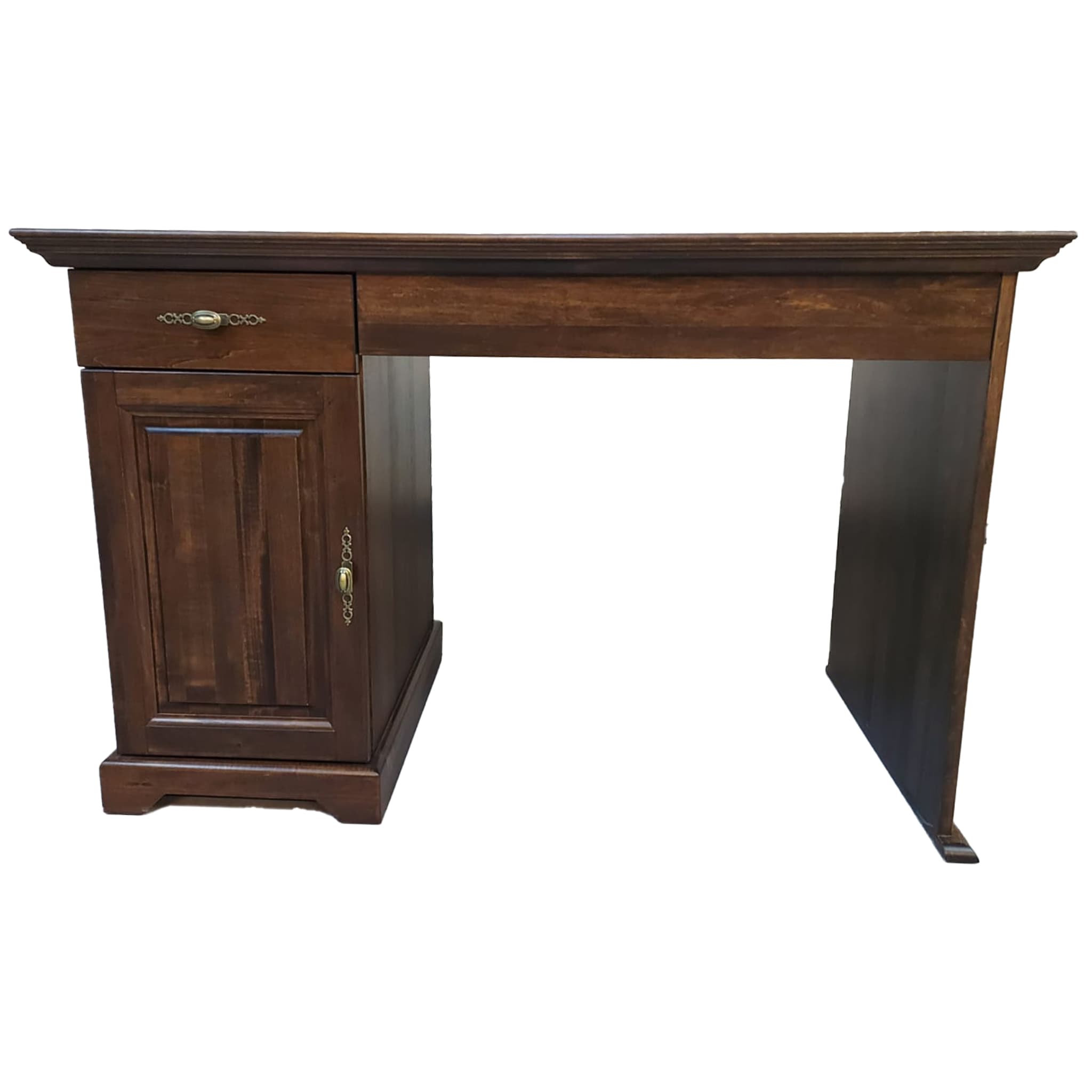Birou Preston, 122x62x75cm, Lemn Masiv, Nuc