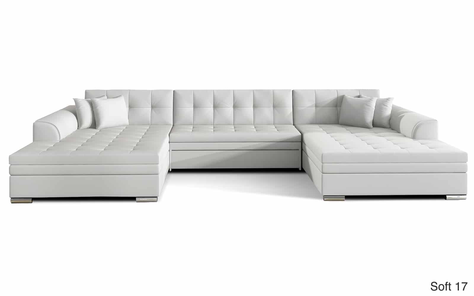 Colțar Formă U, Extensibil Leyton, 355x165cm, Personalizabil din lemn masiv