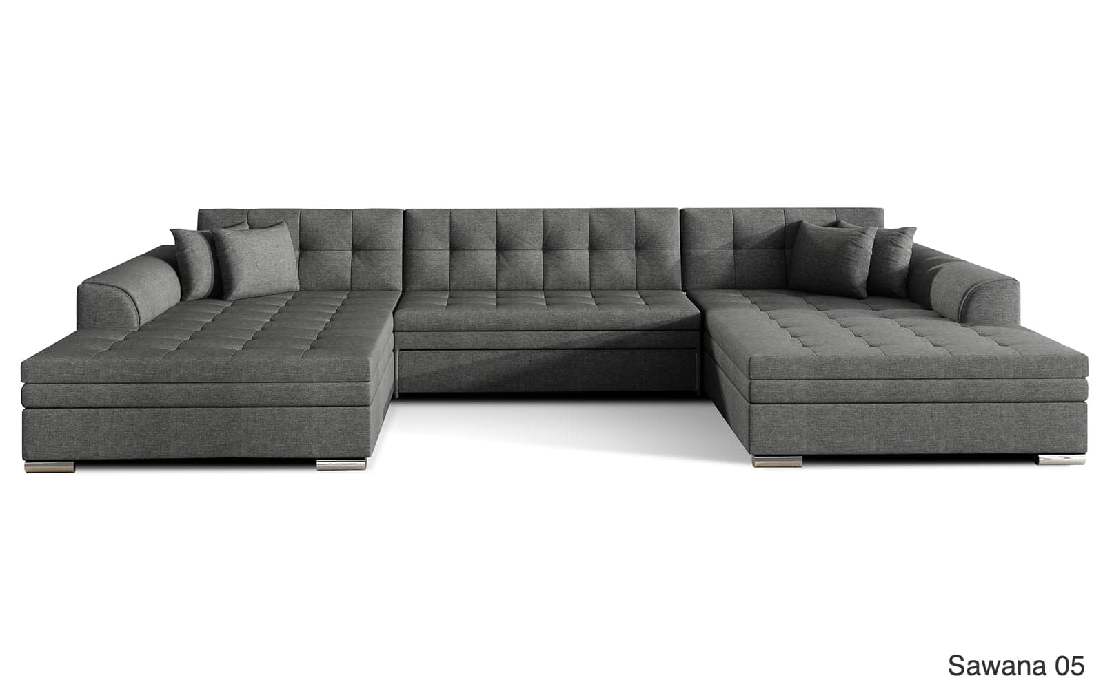 Colțar Formă U, Extensibil Leyton, 355x165cm, Personalizabil din lemn masiv