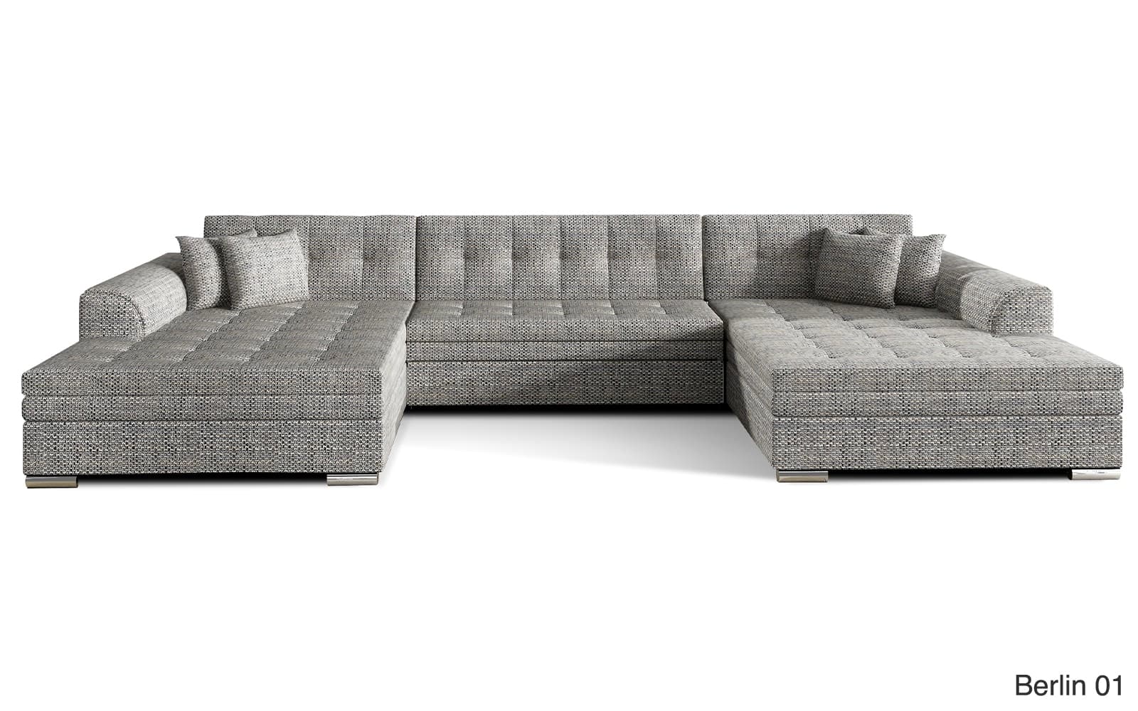 Colțar Formă U, Extensibil Leyton, 355x165cm, Personalizabil din lemn masiv