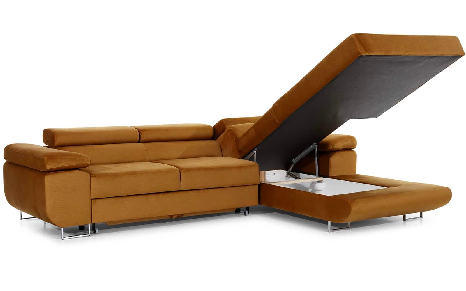 Colțar Extensibil Celis, 280x205cm, Ladă Depozitare, Personalizabil