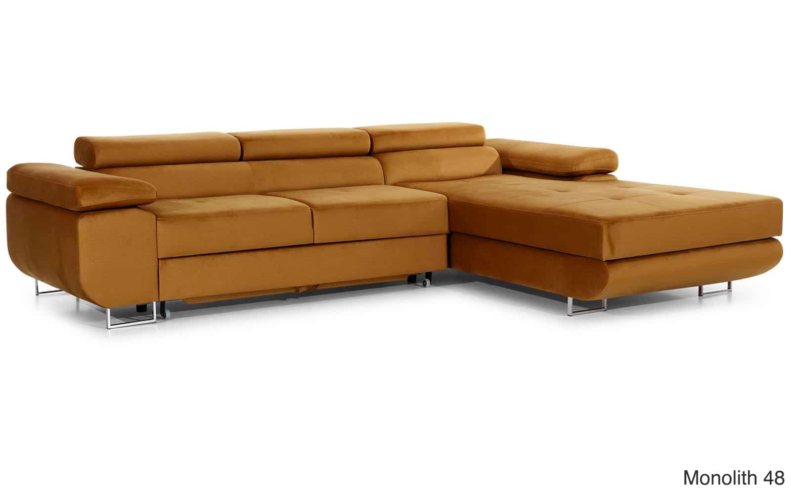 Colțar Extensibil Celis, 280x205cm, Ladă Depozitare, Personalizabil din lemn masiv