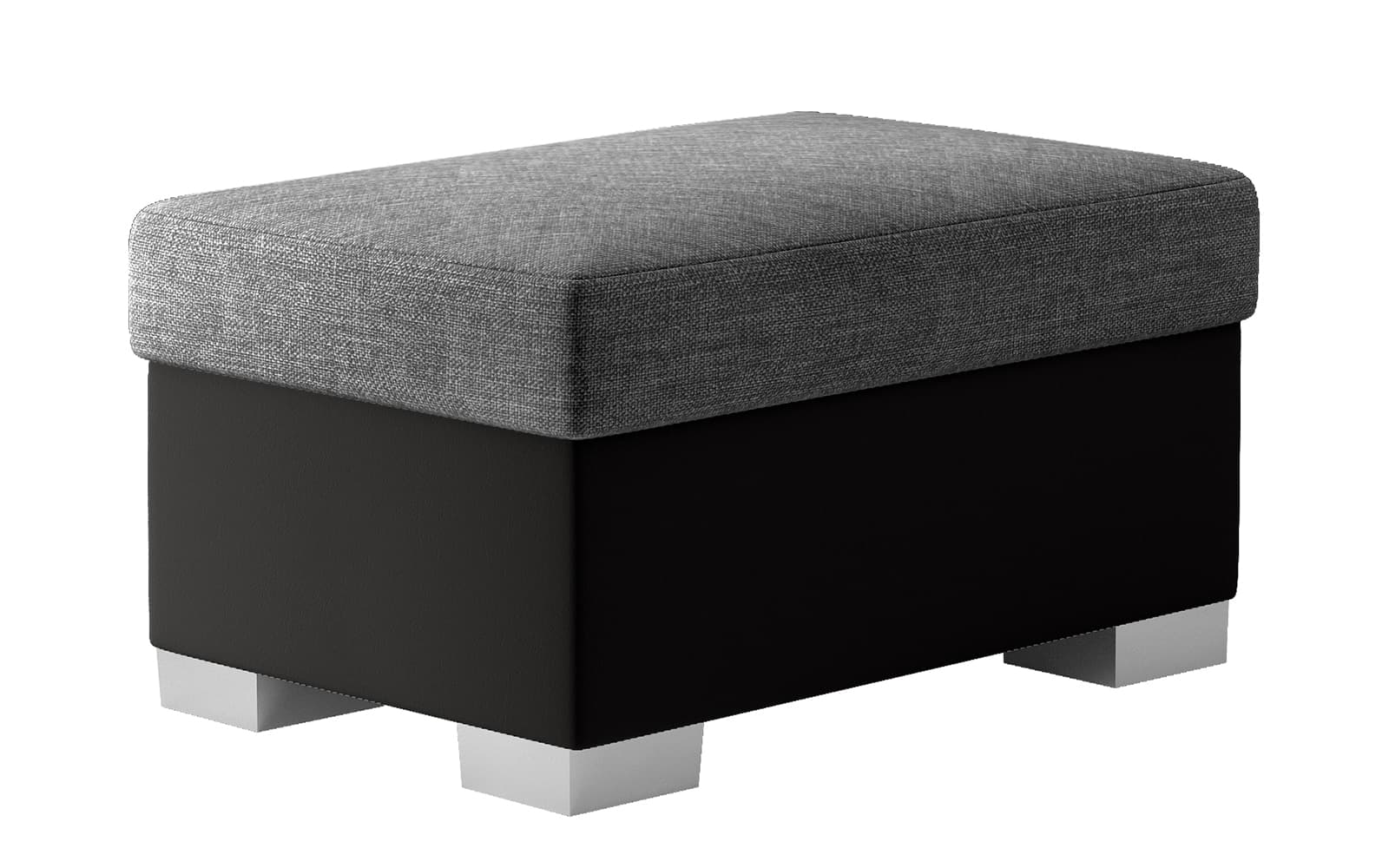 Taburet Gaultier 4, 85x55x42 cm, Negru/Gri