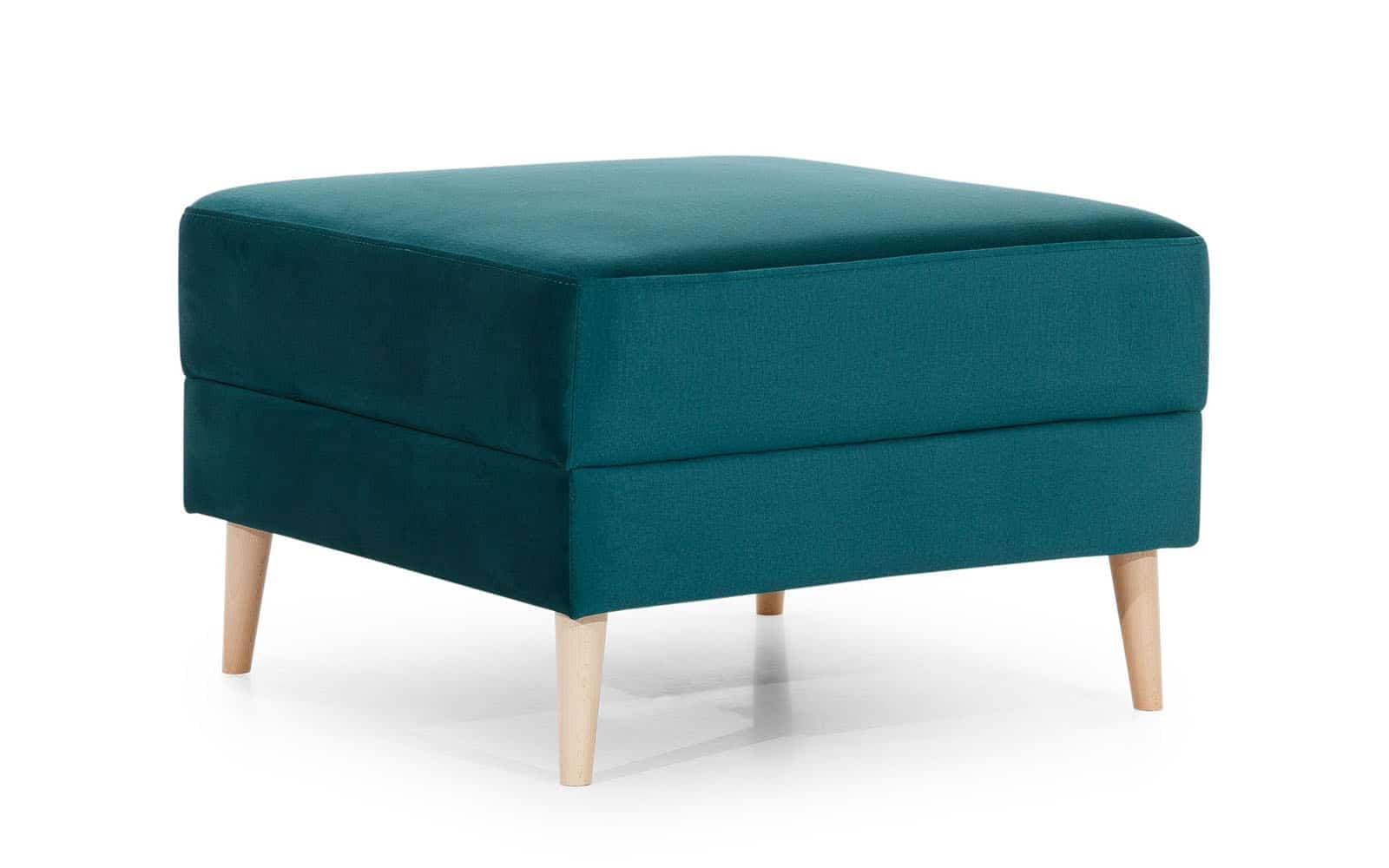 Taburet Angel, 75x75x45 cm, Verde din lemn masiv