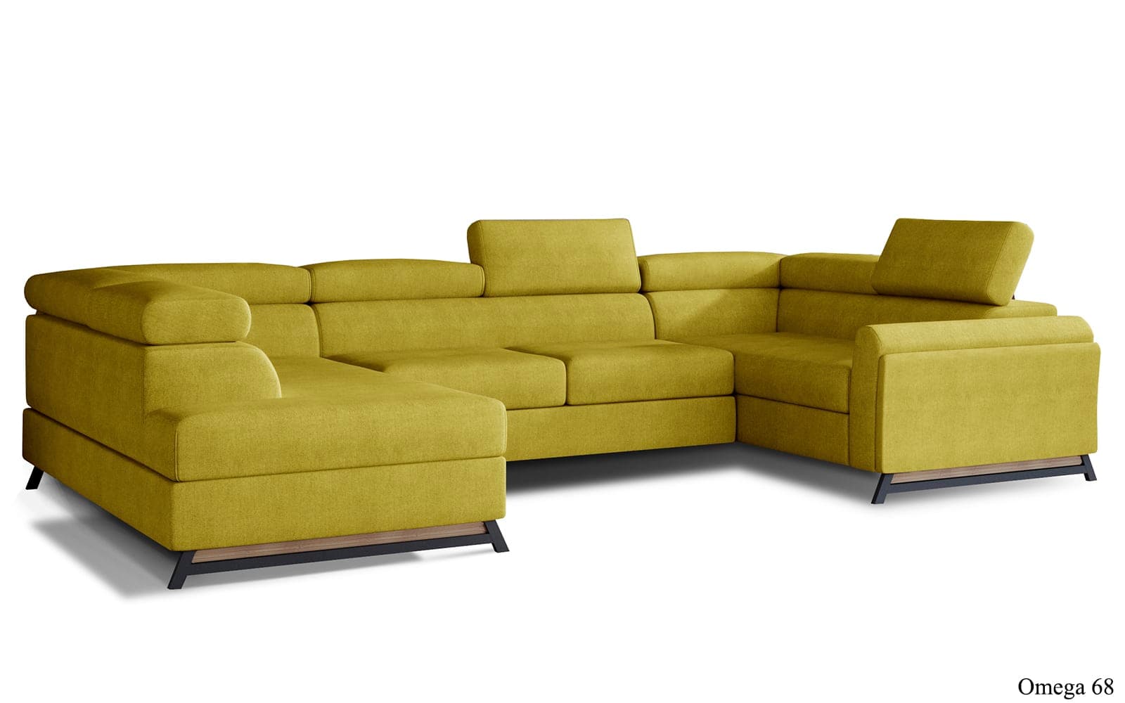 Colțar Formă U, Extensibil Amira, 330x190cm, Personalizabil din lemn masiv