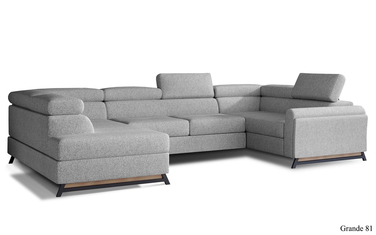 Colțar Formă U, Extensibil Amira, 330x190cm, Personalizabil din lemn masiv