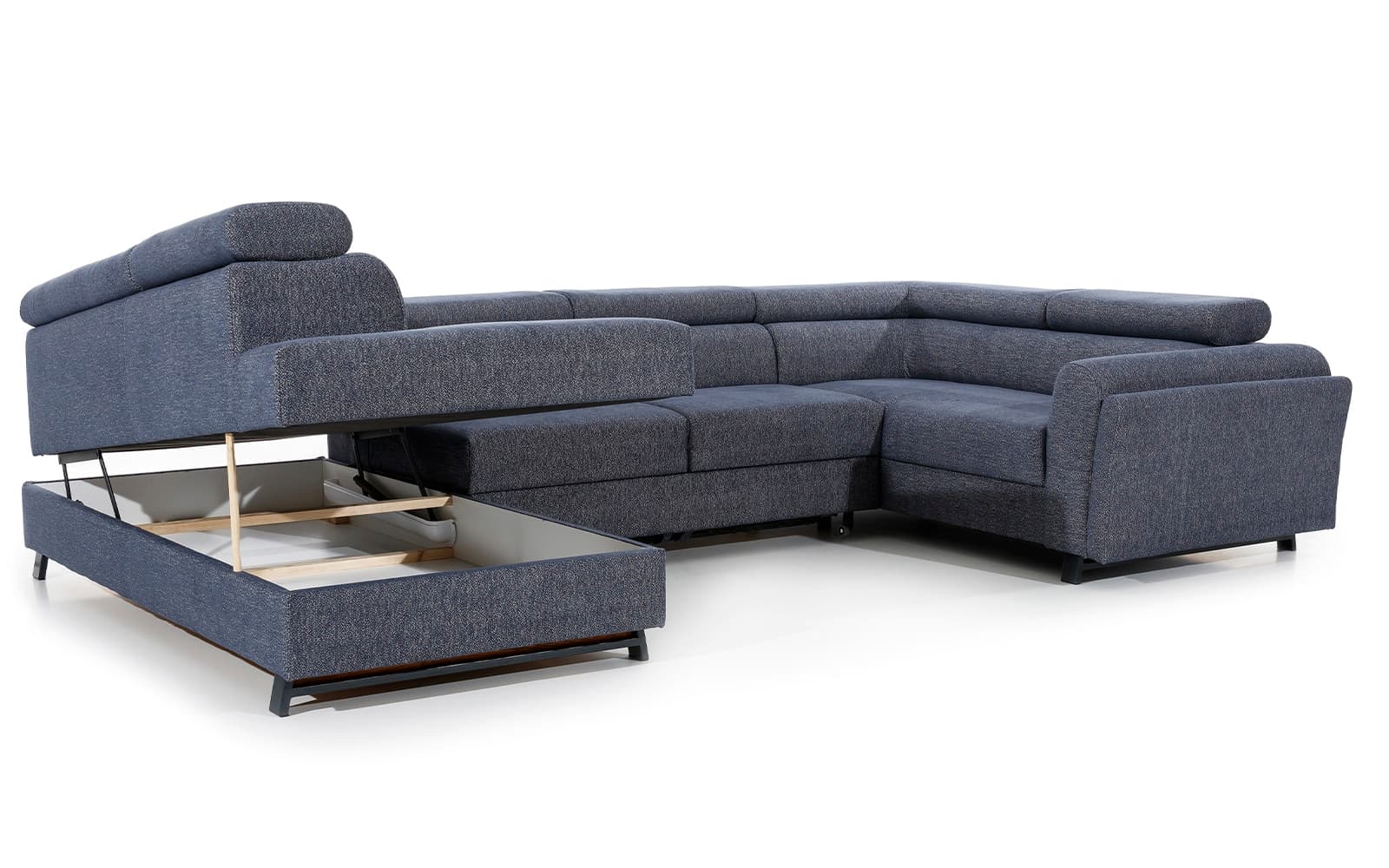 Colțar Formă U, Extensibil Amira, 330x190cm, Personalizabil din lemn masiv