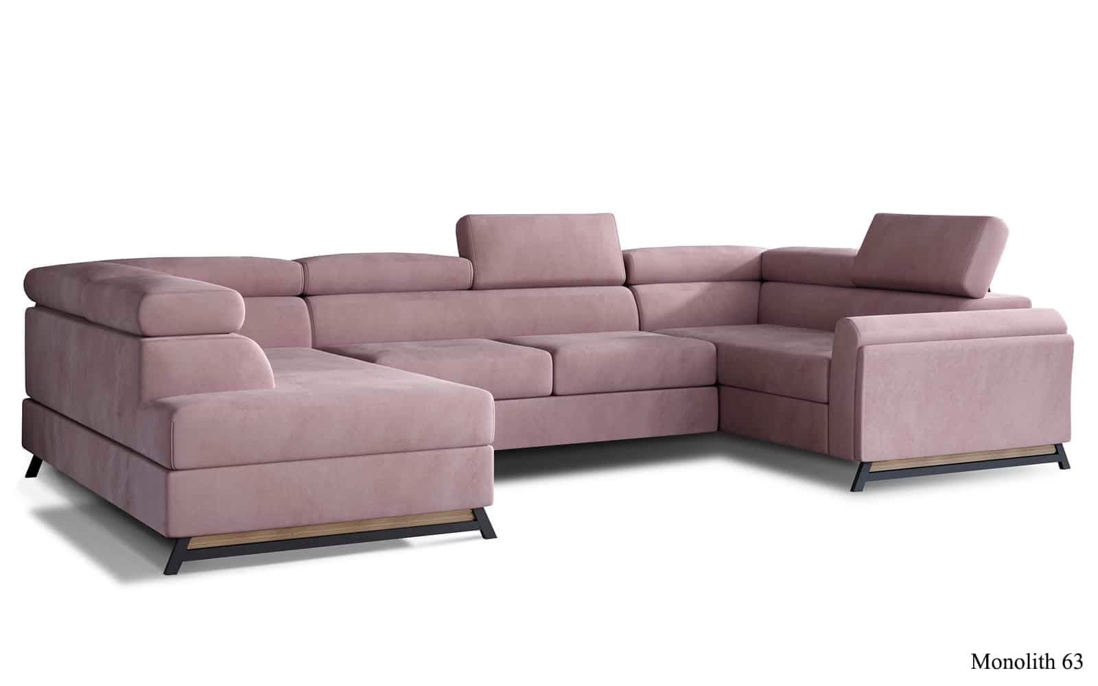 Colțar Formă U, Extensibil Amira, 330x190cm, Personalizabil din lemn masiv