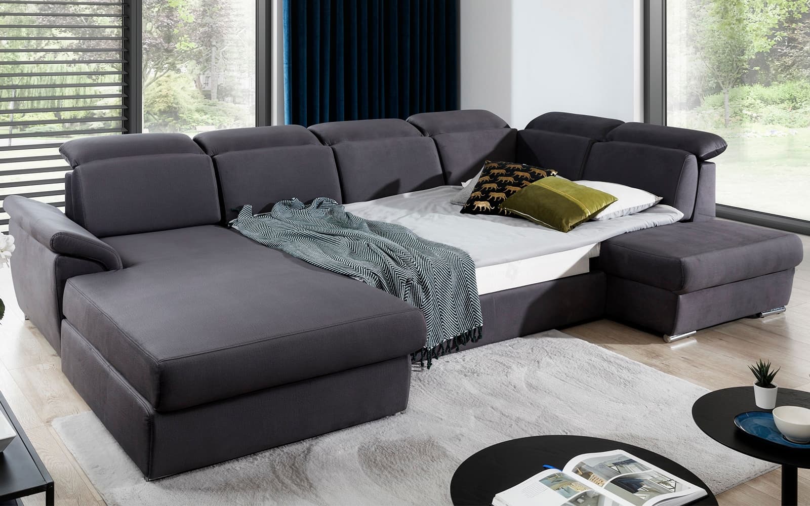 Colțar Formă U, Extensibil Erik, 330x210cm, Personalizabil