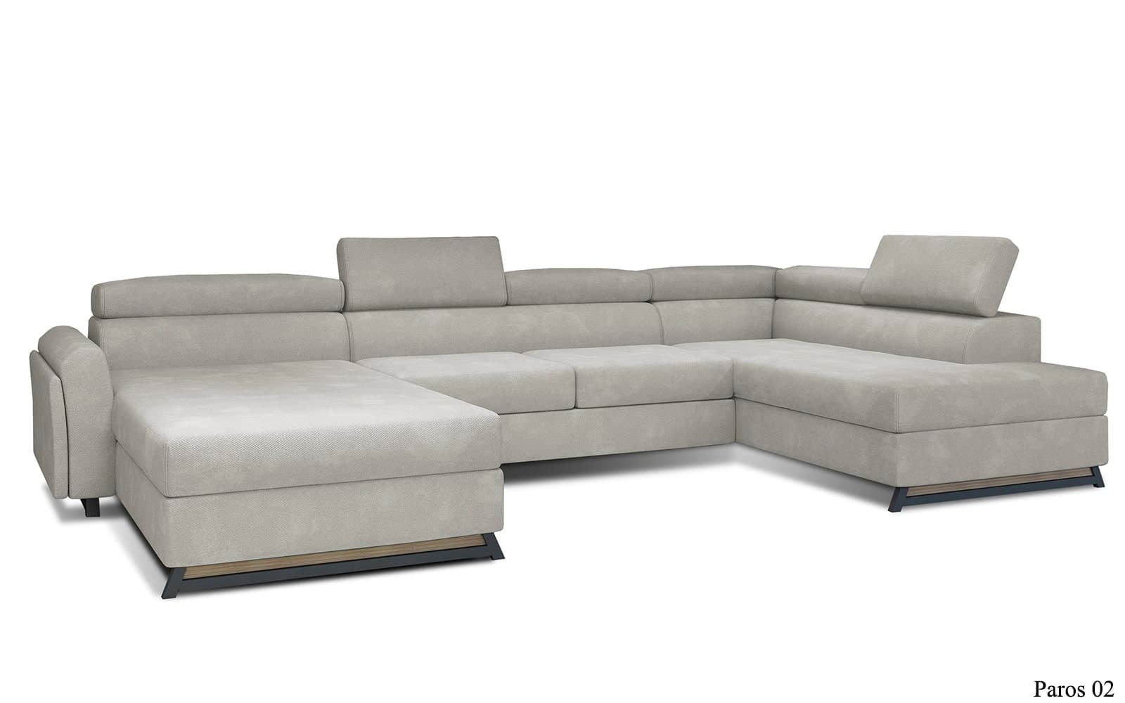 Colțar Formă U, Extensibil Joy, 370x190cm, Personalizabil