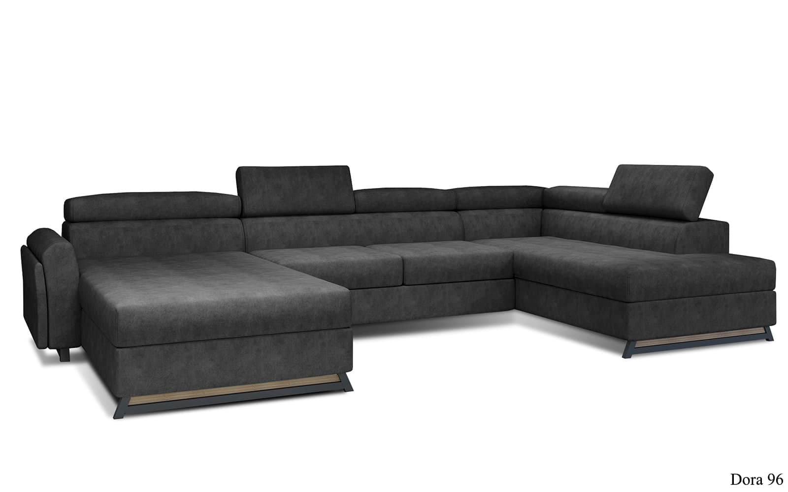 Colțar Formă U, Extensibil Joy, 370x190cm, Personalizabil din lemn masiv