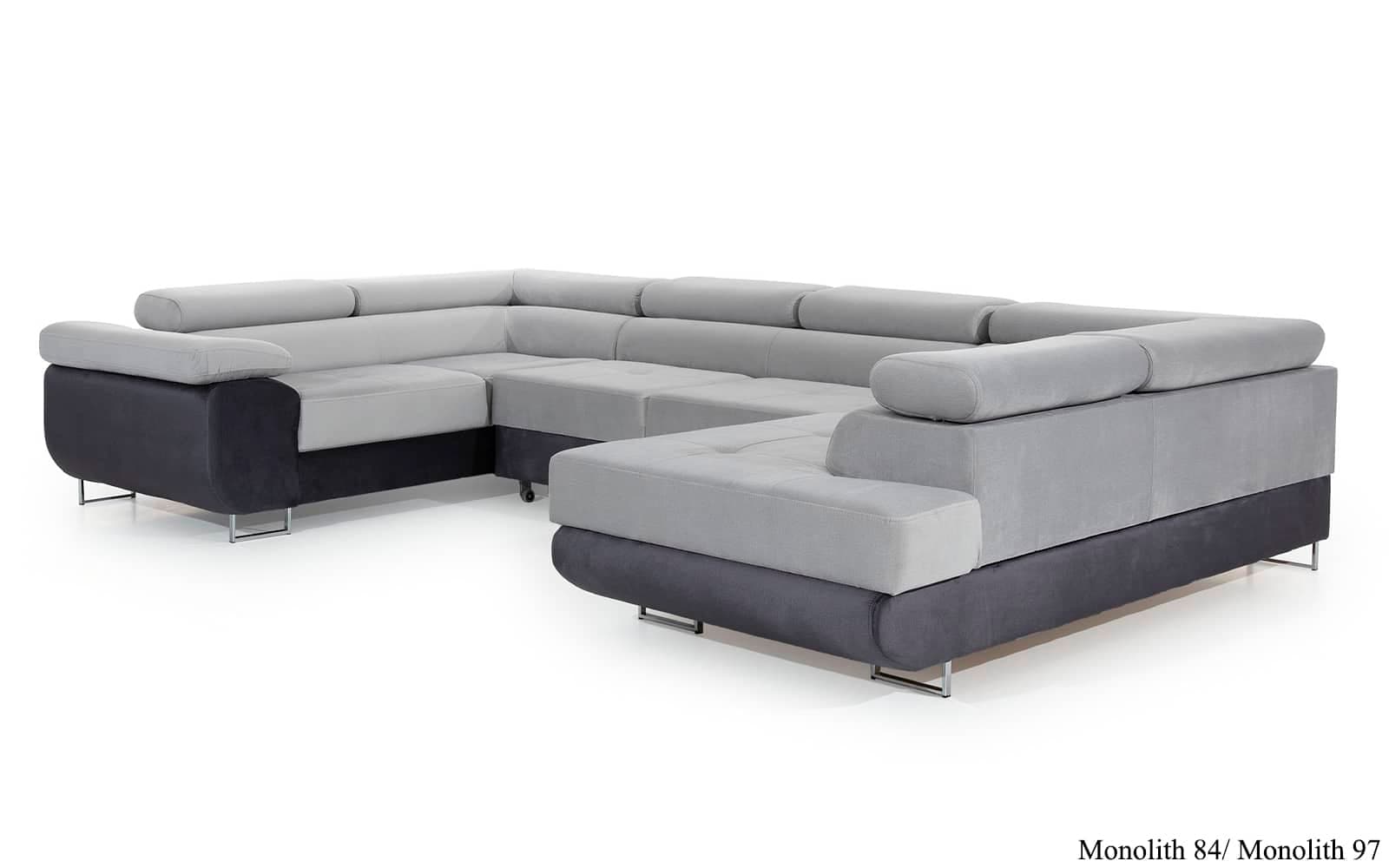 Colțar Formă U, Extensibil Lety, 340x202cm, Personalizabil din lemn masiv