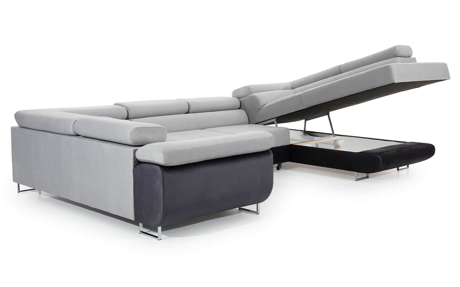 Colțar Formă U, Extensibil Lety, 340x202cm, Personalizabil