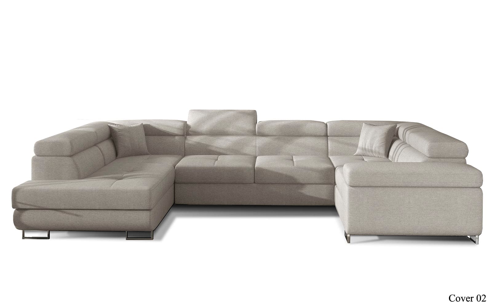 Colțar Formă U, Extensibil Lety, 340x202cm, Personalizabil
