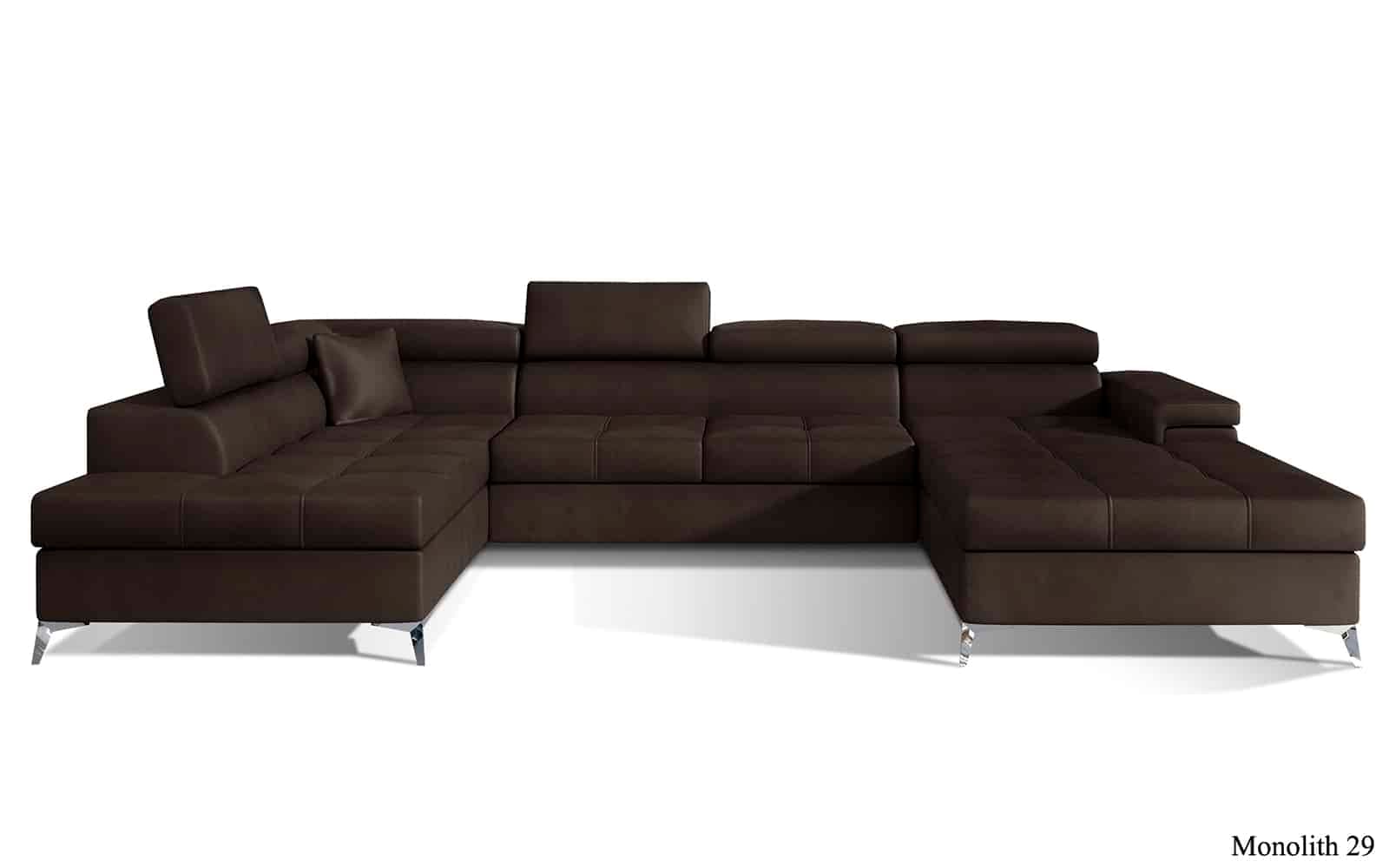 Colțar Formă U, Extensibil Linde, 345x202cm, Personalizabil din lemn masiv