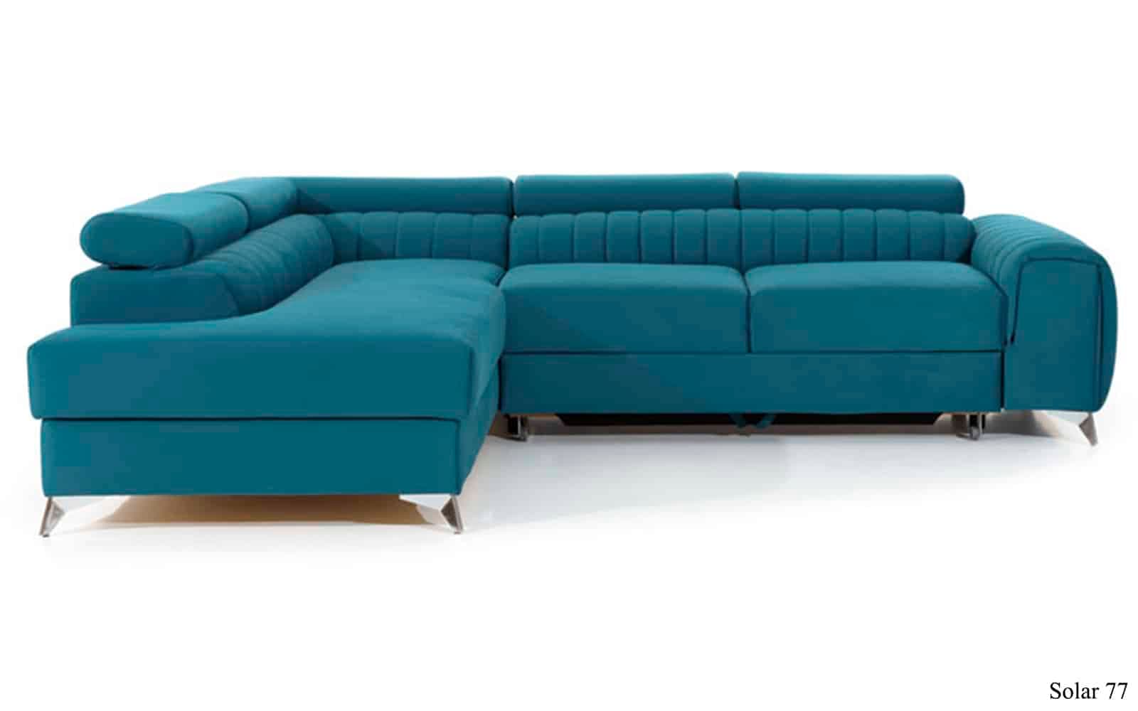 Colțar Extensibil Lisbon, 275x205cm, Ladă Depozitare, Personalizabil