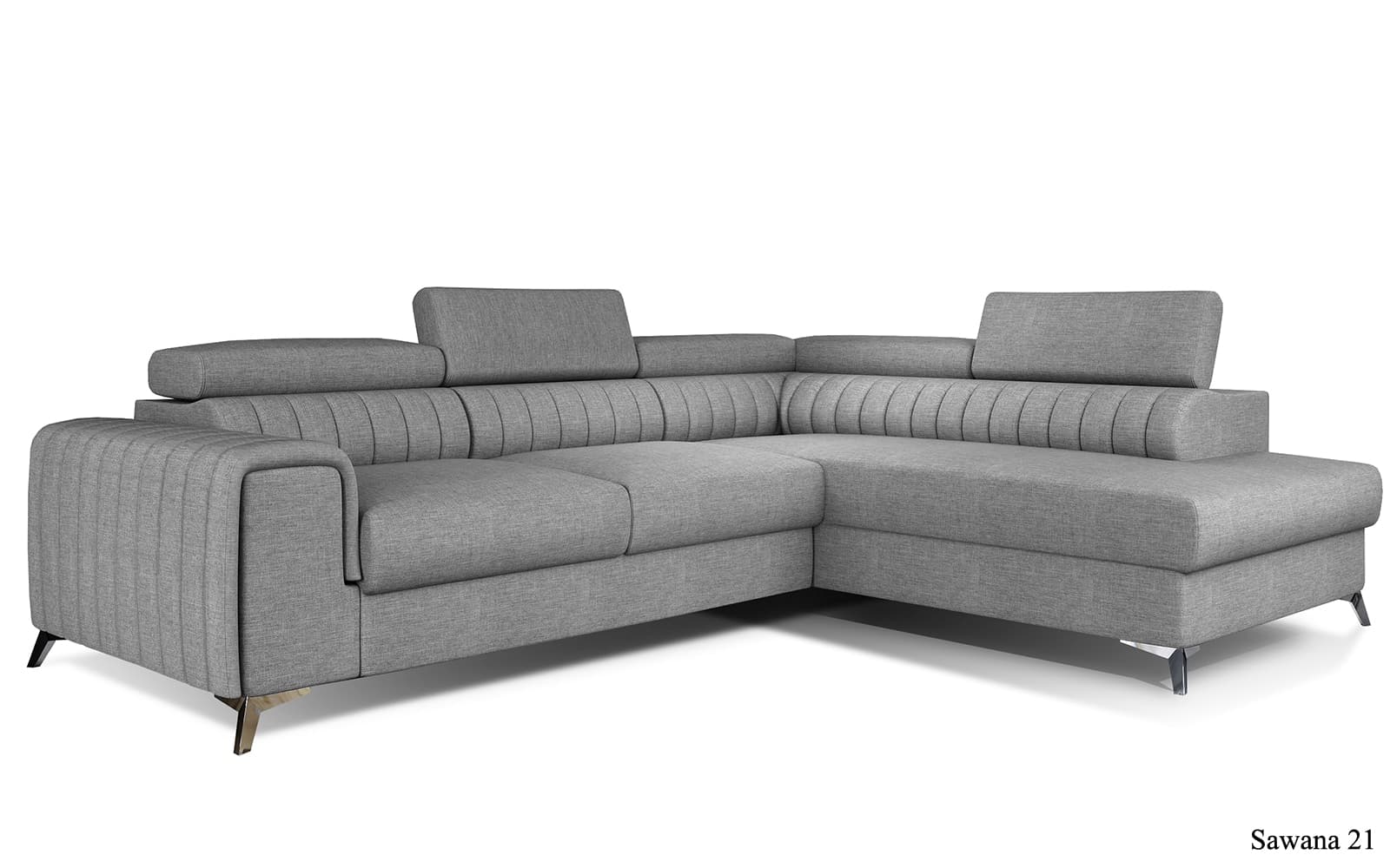 Colțar Extensibil Lisbon, 275x205cm, Ladă Depozitare, Personalizabil din lemn masiv