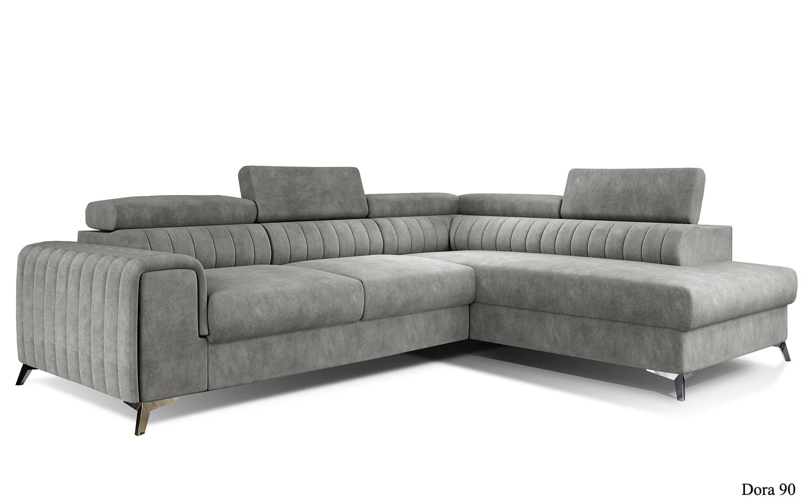 Colțar Extensibil Lisbon, 275x205cm, Ladă Depozitare, Personalizabil din lemn masiv