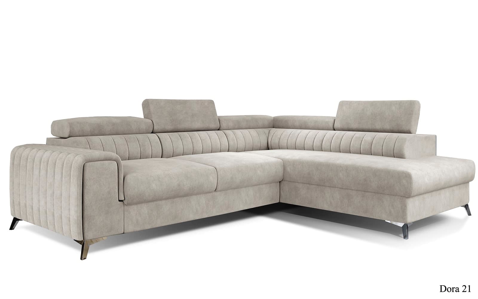 Colțar Extensibil Lisbon, 275x205cm, Ladă Depozitare, Personalizabil
