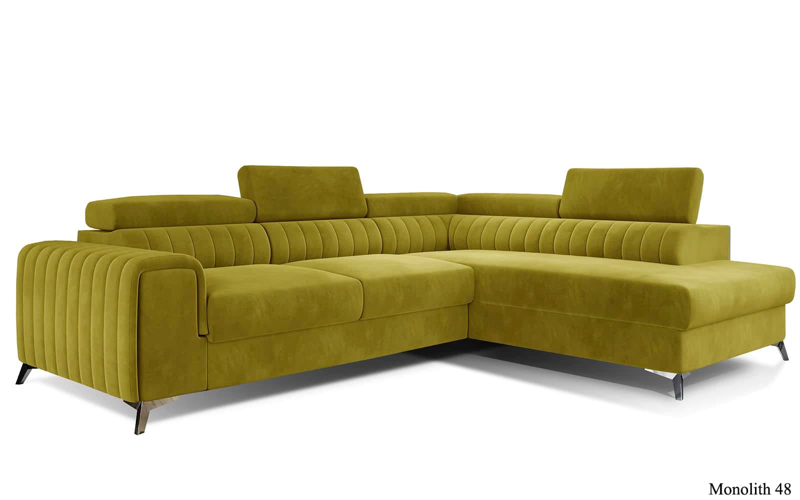 Colțar Extensibil Lisbon, 275x205cm, Ladă Depozitare, Personalizabil din lemn masiv