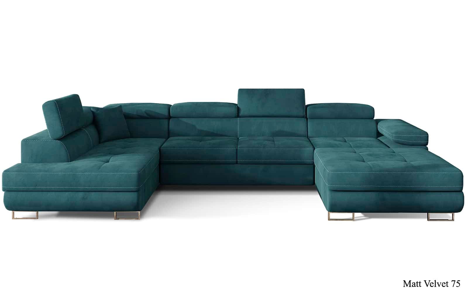 Colțar Formă U, Extensibil Roger, 345x202cm, Personalizabil din lemn masiv