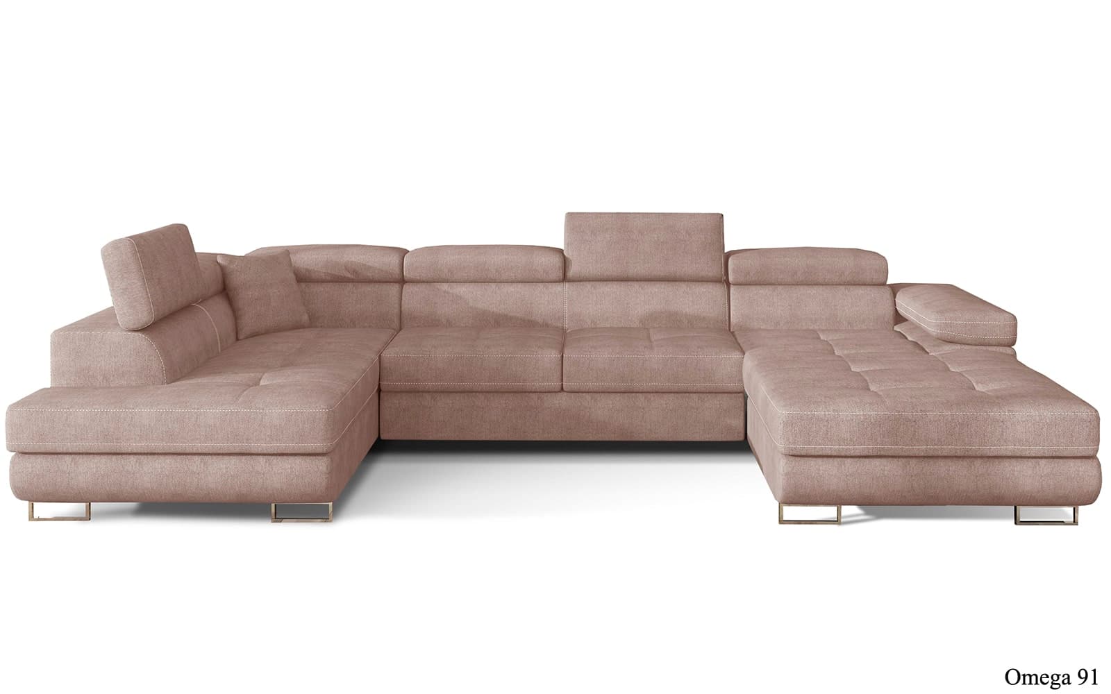 Colțar Formă U, Extensibil Roger, 345x202cm, Personalizabil din lemn masiv