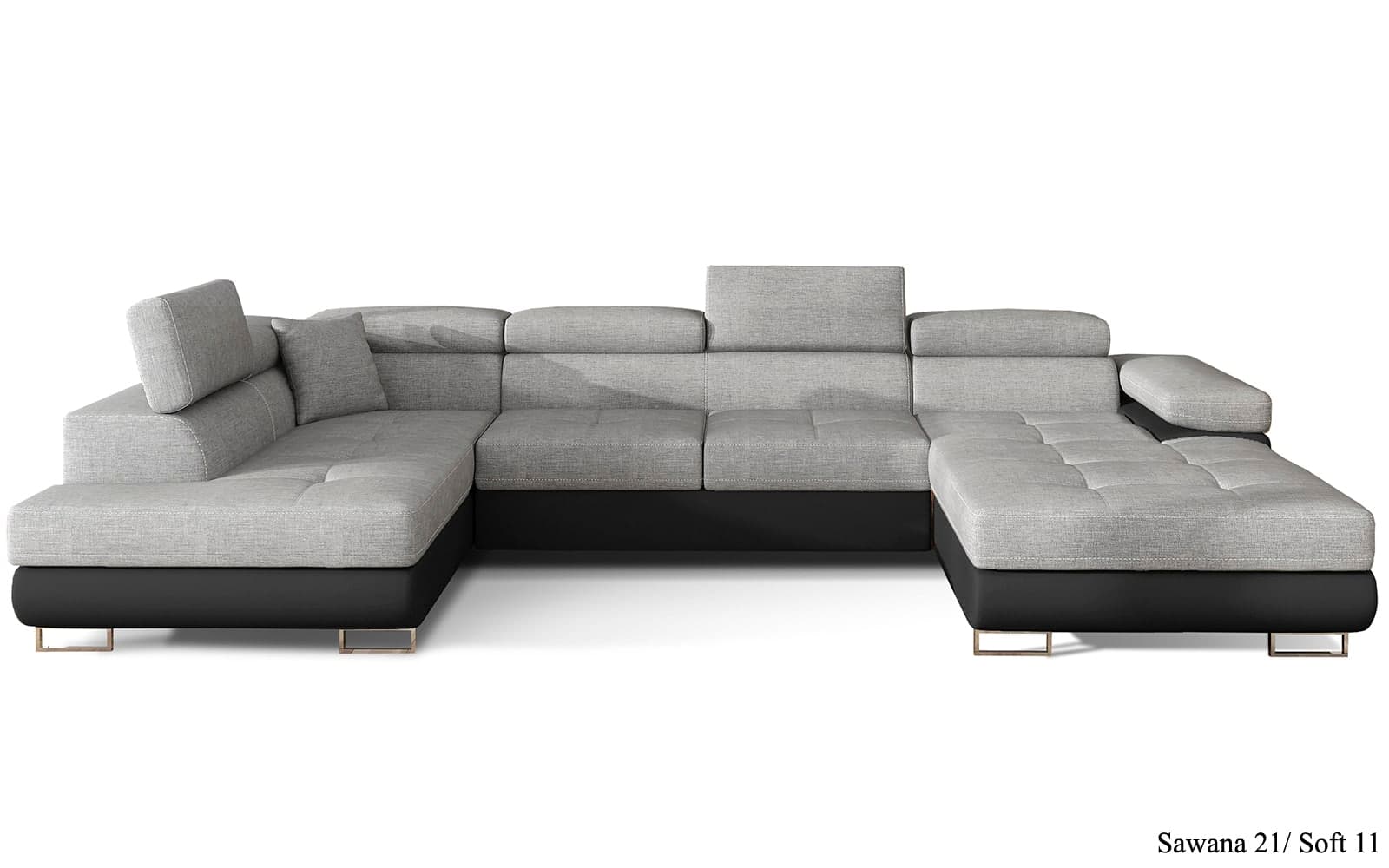 Colțar Formă U, Extensibil Roger, 345x202cm, Personalizabil din lemn masiv