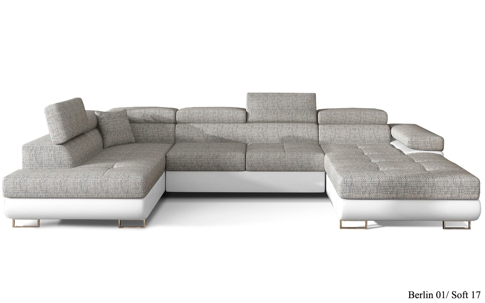 Colțar Formă U, Extensibil Roger, 345x202cm, Personalizabil din lemn masiv