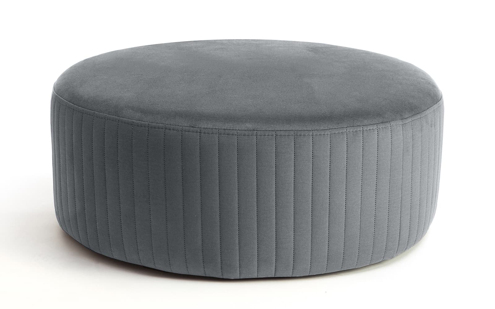 Taburet Rotund Diego, 27x73 cm, Gri