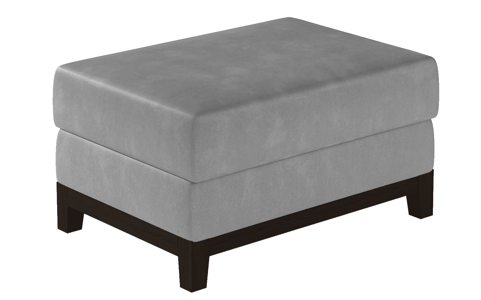 Taburet Lorenz, 100x70x41 cm, Gri/Negru