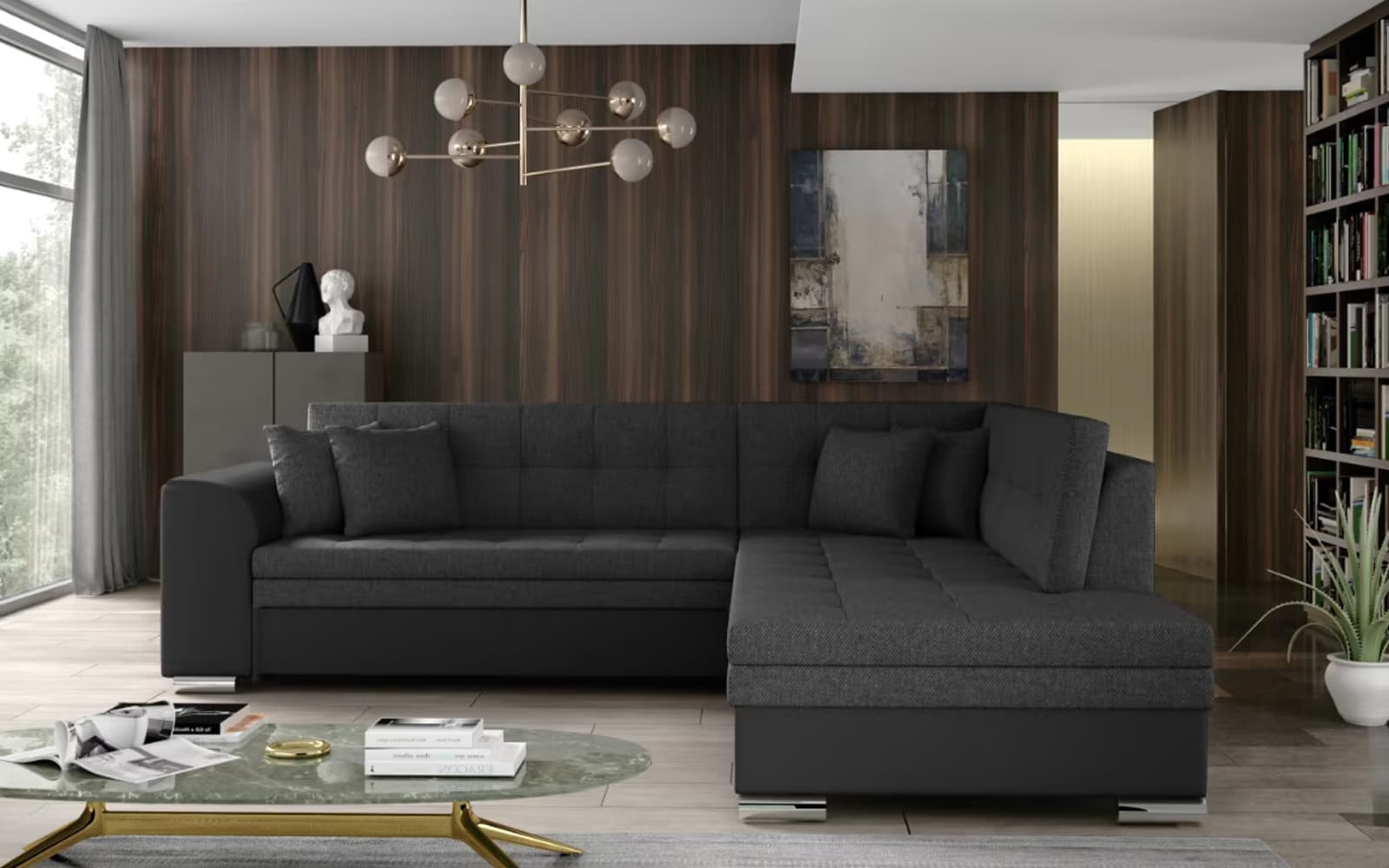 Colțar Extensibil Penelope, 260x205cm, Personalizabil din lemn masiv
