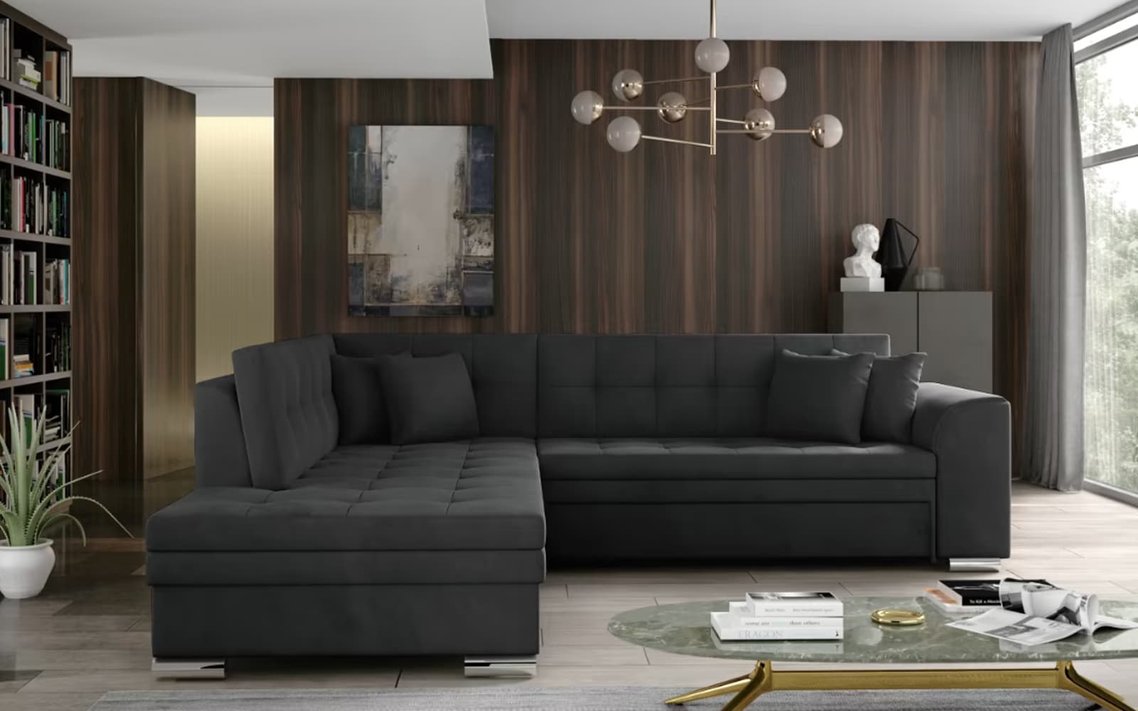 Colțar Extensibil Penelope, 260x205cm, Personalizabil din lemn masiv